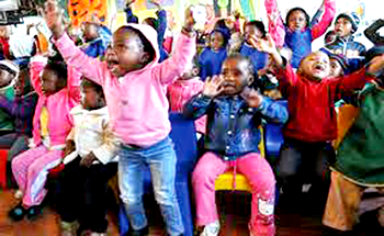Nigerian children look  forward to a secured future