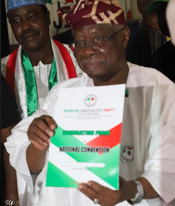 Breaking: Bode George Picks Pdp Chairmanship Nomination Form - Vanguard 