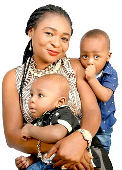 God wiped away my tears, gave us twins after 15 years of childlessness — Wife of Nollywood producer