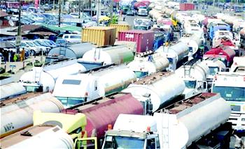 Lagos tank farms and traffic jams