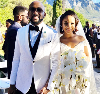 #BAAD2017 : Beautiful photos as Banky W wed Adesua Etomi in Cape Town