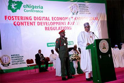 buhari ict 1 Read Buhari’s full speech at 2017 e-Nigeria conference