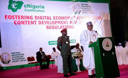 Buhari addresses e-Nigeria Conference