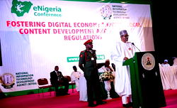 Photos: Buhari opens e-Nigeria confab