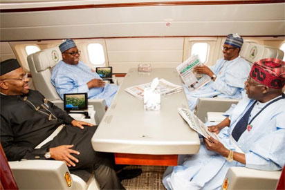 Tinubu, 2 govs others in Buhari’s entourage for EU/AU summit