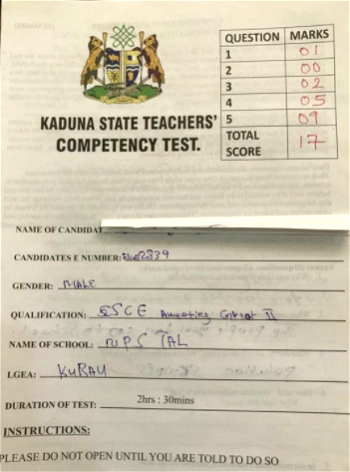 Dead,  retired teachers, security guards passed Kaduna teachers screening – NLC