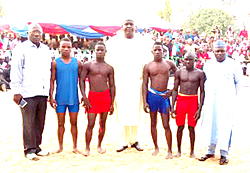 Traditional wrestlers showcase peace, strength @ NAFEST 2017