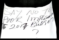 2018 budget presentation: How Executive sessions saved planned protest