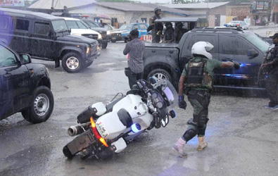Scene of attack on Wike’s convoy in P/harcourt