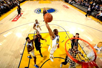 NBA: Warriors down Cavaliers while Thunder, Wizards win