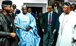 Obasanjo begs FG to support private sector as Osibanjo inaugurates  Petrolex tank farm