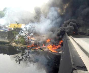 Photos: Ruines of  fuel tanker fire in FESTAC