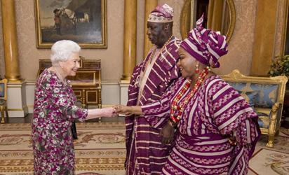 Photos: Queen Elizabeth II, Nigerian ambassador to the UK during a meeting