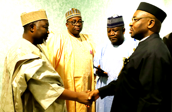 Breaking(photos): Govs, Speakers hold emergency meeting in Villa