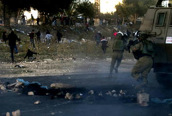 Protesters, Police clash at West Bank village slated for demolition