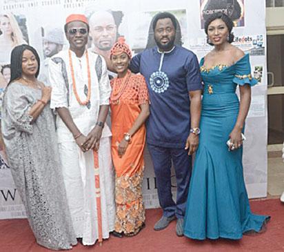Oba of Benin nollyhood Oba of Benin Receives Esohe Movie Crew