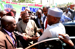 Breaking: Rowdy Session as PDP Senators prevent colleague from dumping the party