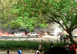Breaking:  Tanker explodes in Festac