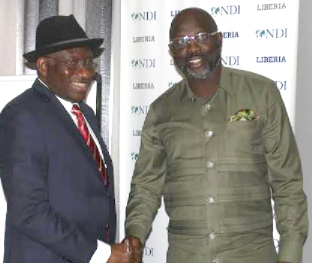 Liberian run-off: Jonathan calls for peace, urges candidates to accept results