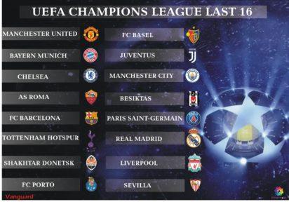 champions league last 16 2019