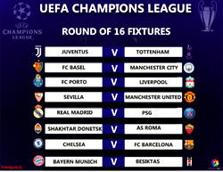#UclDraw: Ronaldo v Neymar as Real draw PSG in Champions League