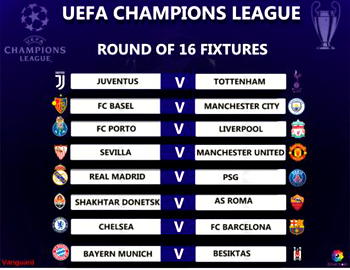 #UclDraw: Ronaldo v Neymar as Real draw PSG in Champions League
