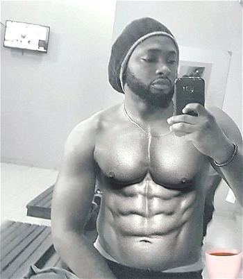 Uti Nwachukwu puts sexy Abs on display