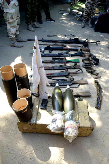 Boko Haram terrorists abandon vehicles, arms, equipments and flee
