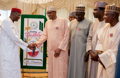 Photos: Buhari gets birthday cards from Amosun, grandchildren, others ...