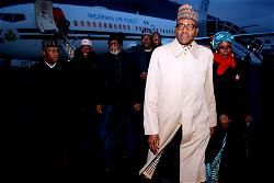 Photos: President Buhari arrives France
