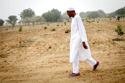 THE STRONG PRESIDENT: Buhari treks 800 metres back home after Eid el-Kabir prayer