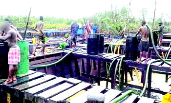 Oil bandits restart business as burnt remains of people litter bunkering site