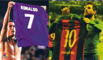 Ronaldo trailing in Messi’s wake after mimicking celebration