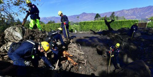 Death toll from California mudslides rises to 18