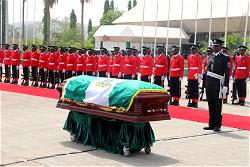 Anambra stands still as Ekwueme’s body arrives for interment