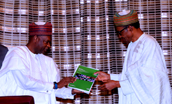 Photos:  President Buhari receives board and Mgt. of NESG