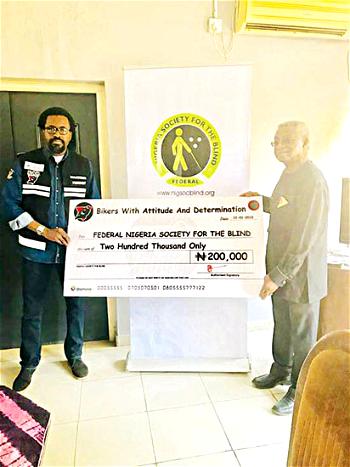 Group lifts the visually impaired with N200,000