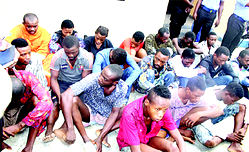 Operation Crush arrests 25 cultists in  Ijora, Mushin and Bariga, recovers firearms