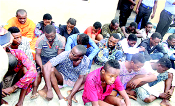 Operation Crush arrests 25 cultists in  Ijora, Mushin and Bariga, recovers firearms