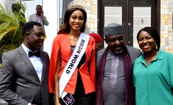 Okorocha meets Miss Nigeria, says she is a good example of what a youth should be