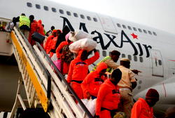 487 Nigerian returnees arrive Port Harcourt from Libya