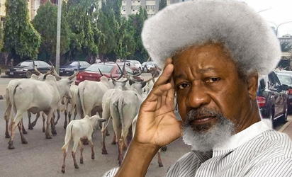 SOYINKA HERDSMEN Herdsmen’ve declared war on Nigeria – Soyinka