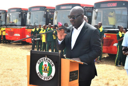 Photos: Commissioning of 75 airconditioned intracity buses in Benin City