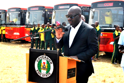 Photos: Commissioning of 75 airconditioned intracity buses in Benin City