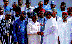 Photos: Ortom, others meet  President Buhari  in State House