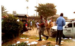 BREAKING: Gunshots, protest rock Ughelli DSIEC over “result sheet”
