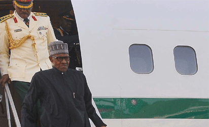 Buhari returns to Abuja after his inauguration as AU Anti-Corruption Champion