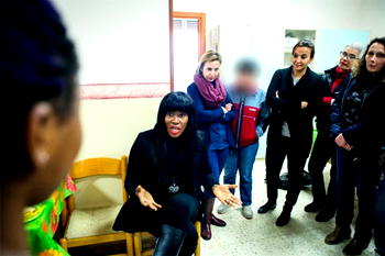 Nollywood Stephanie Linus gives hope to Trafficked victims in Italy