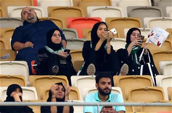 Saudi women attend football game for the first time