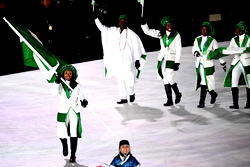 Photos: Nigerian delegation at opening ceremony 2018 Winter Olympic Games